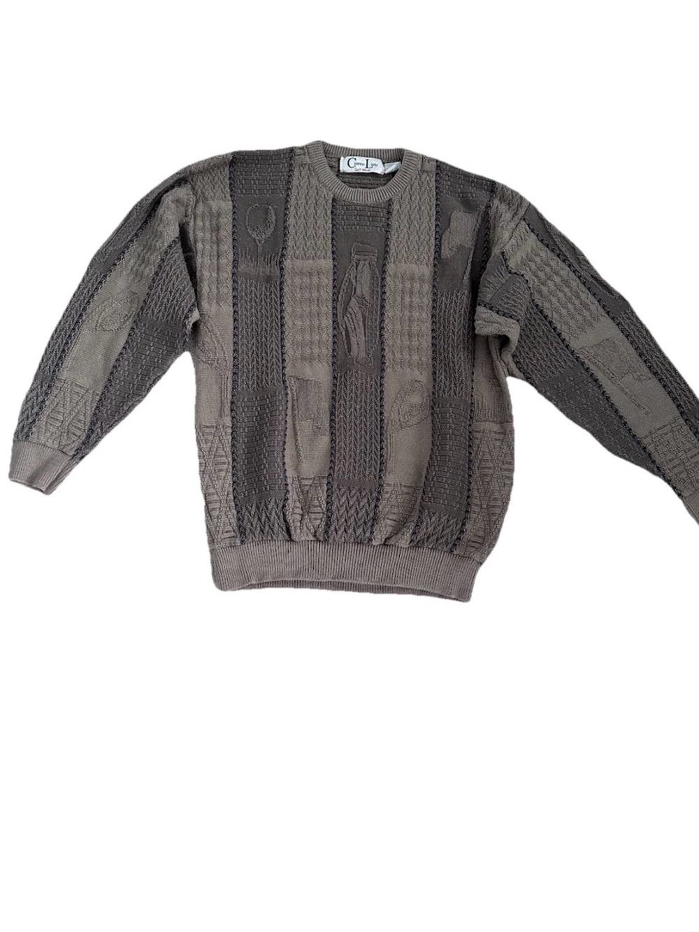 Vintage Cyprus Links Golf Wear Sweater 100% Cotton Size M